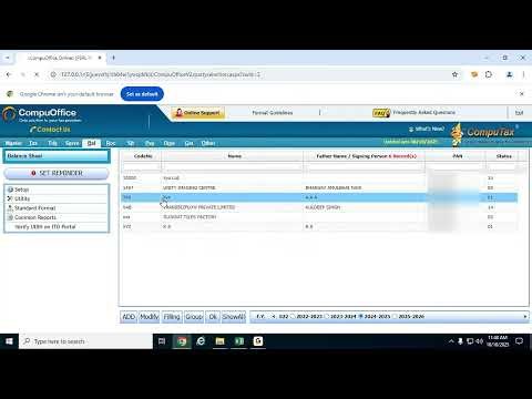 CompuBal - Data Entry - Software Features - Auto arrange schedule numbers from capital account