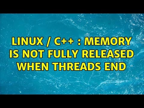 Linux / C++ : memory is not fully released when threads end