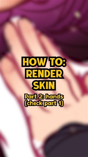 Render hands ✨ TUTORIAL PART 7 #art #workingartist #beginnerarttips