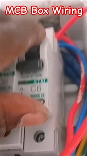 MCB Connection | MCB Box Fitting #electrical #wiring #wire #shorts 👷
