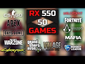 Amd Radeon RX 550 2GB | Test In 50 Games