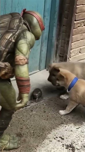 Two Puppies vs Future Master Splinter