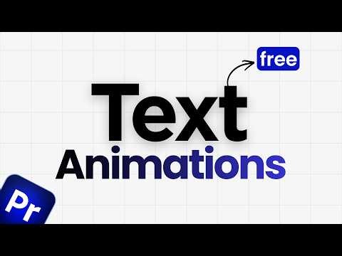 FREE Trendy Text Animations Pack for Adobe Premiere Pro | Free Mogrt