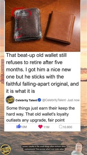 Why do men cling so stubbornly to their worn-out wallets even after years?