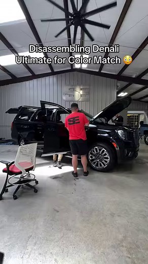 14K views · 89 reactions | You ask why color matching cost so much? Here is 2 full days of a 2-4 man crew disassembling just for prep work! Our prices reflect our results, not your budget. I hands down have the best crew and we only plan on going up from here.  For qoutes, contact Joe at (903) 387-8883 or Joe@seautosolutions.com #denali #denaliultimate #allblack #vinylwrap #colormatch #seautosolutions #colormatch #detailersofinstagram #detailingworld | JT Smelley | Facebook