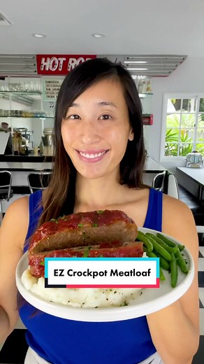 Easy Slow Cooker Meatloaf Recipe with Sweet and Tangy Glaze