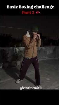 Boxing basic challenge part 2🥊 #boxingjourney #boxing #combatsport ￼