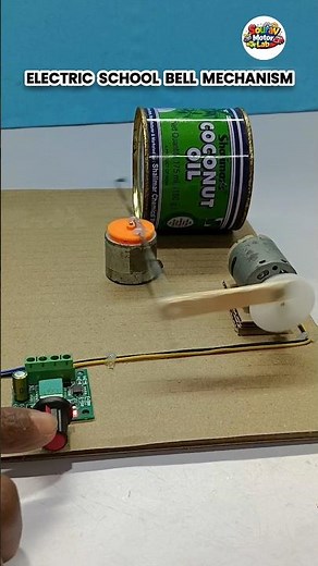 Electric School Bell Mechanism With DC Motor