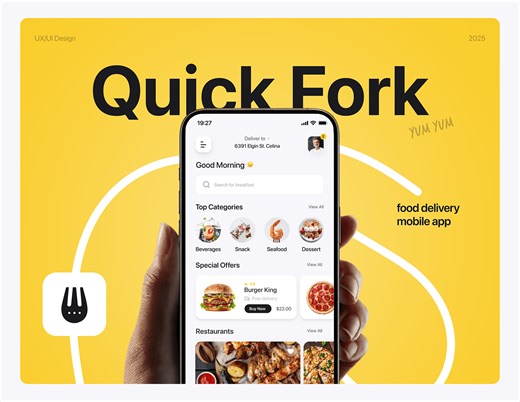 Food Delivery Mobile App — Quick Fork