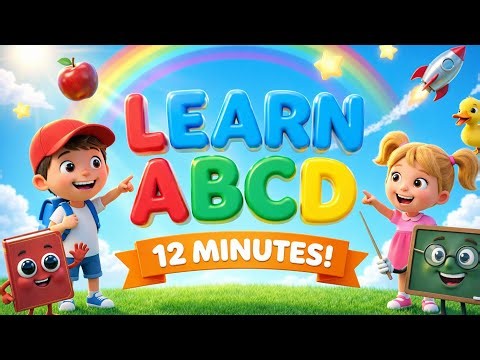 ABCD rhymes for 12 minutes | ABCD Alphabet Song for Kids | A to Z Phonics Song For Children