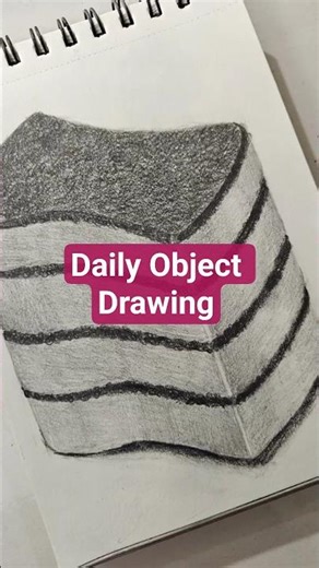 Realistic Scrubber Shading🧽/Realistic Pencil Shading #shorts