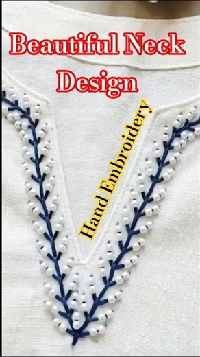 🥰👌🏻 Neck Design || Hand Embroidery Design #handembroidery #neckdesign #embroidery #trending #threads