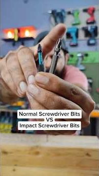 Impact screwdriver bits are made to take pressure and impact ✅ #shorts #tools