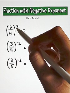 Fraction w/ Negative Exponent‼️ #Teachergon #mathviral #MathViral #MathTutor #viral #TeacherGon #mathmadeeasy #teachergon #Math #mathlogic #mathreview #mathteachergon #mathhacks #mathtutorial #mathhack #mathematics #akositeachergon #mathtutorials #maths #mathtrick #MATH #basicmath #Mathematics #fraction #exponent | Math Tutorials