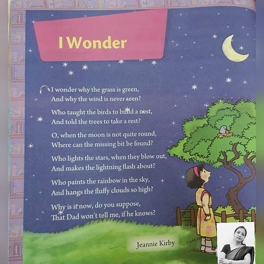 CLASS 2 POEM- I WONDER🤔