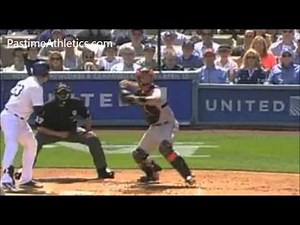 Buster Posey Slow Motion Catching Throw Mechanics POP TIME Baseball Caught Stealing 3B Giants MLB M
