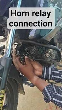 Horn relay wiring Bike horn wiring connection diagram #wiringdiagram #horn #raider
