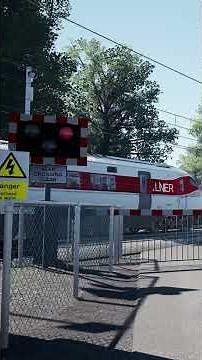 Train Passing Level Crossing