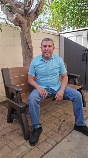 Convert-a-Bench Gen II XL Designer Series Bench-to-Table Outdoor Patio Furniture 2-in-1 Bench and Table Modern Space Saving Garden Deck Backyard Seating #TikTokShopCreatorPicks #OutdoorFurniture #PatioSetup #BackyardIdeas #HomeUpgrade Voice & likeness protected | No AI use without permission