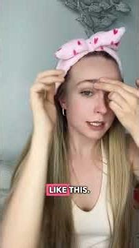 Instant Eyebrow Lift Massage Trick #shorts