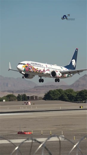 *AeroMexico* | Boeing 737 MAX 9 landing at Las Vegas from Mexico City