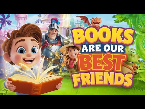 Books Are Our Best Friends!| Fun Kids Song About Reading Books