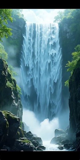 Nature’s Falling Waters: A Journey Through Stunning Cascades #nature #relaxing