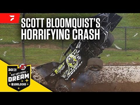 Scott Bloomquist Takes A Horrifying Flip At Eldora Speedway During Dirt Late Model Dream