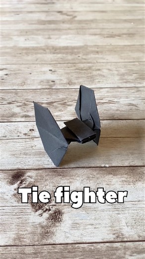 How to Make a TIE Fighter Origami 🚀 | Star Wars Paper Craft #Shorts