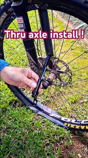 How to install thru axle easy. #ruanvanderlinde #mtb