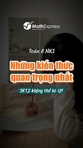 Tổng hợp những kiến thức trọng tâm Toán 8 học kỳ 1 #toan8 #learning #hoctap #tipsandtricks | CLB Toán bồi dưỡng - MathExpress