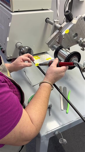 Winding is a small detail that makes a big difference in a bow’s weight and balance. Take a behind‑the‑scenes look at how we install the winding on one of our shafts. #CodaBow #BehindTheScenes #MusicMakers