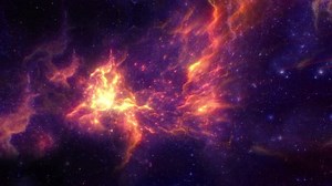 Space Traveling in the Purple Galaxy with Nebula