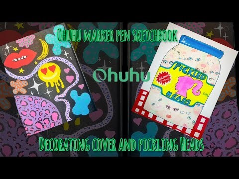 New ohuhu marker pen sketchbook