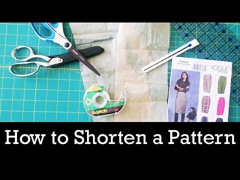 How to Shorten a Sewing Pattern