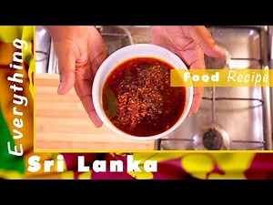 SRI LANKAN CHILLI PASTE - The QUICKEST RECIPE