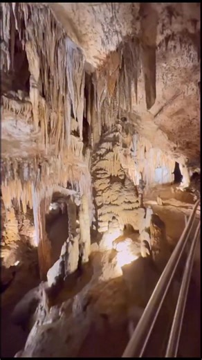 #Luray Caverns is the largest cavern system in the eastern United States, located in Virginia's Shenandoah Valley, known for its stunning, well-lit, paved walkways through cathedral-sized rooms filled with formations like stalactites, stalagmites, and columns. | Thongphet Sintavong