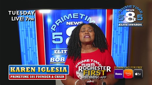 2K views | They're just 24 hours away. The News 8 Primetime 585 Elite Awards LIVE on the RochesterFirst streaming channel. Download it today! https://www.rochesterfirst.com/sports/high-school-sports/news8-primetime585-elite-awards/news-8-primetime-585-elite-awards-spring-sports/ | News 8 WROC Rochester | Facebook