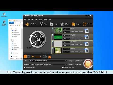How to Convert MTS/VOB/MKV, etc to MP4 AC3 5.1?