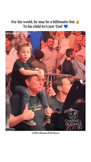 For the world he's Elon Musk...for his child, just Dad 💙 | Vision