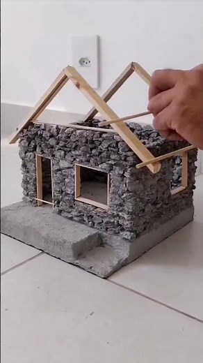 Maquete de casa realista passo a passo