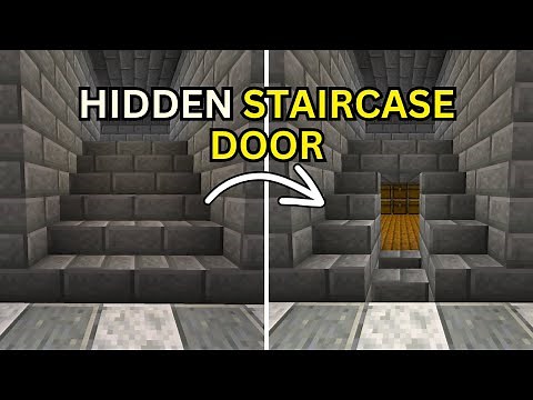 Minecraft Tutorial: Hidden Staircase Door