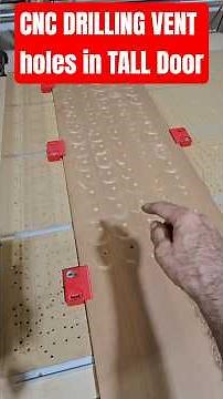 ONEFINITY CNC for VENT HOLES in a Cabinet Door #diy #cabinetmaker #cnc #onefinity #shorts