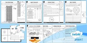 PlanIt Maths Year 4 Number and Place Value Home Learning Activity Pack