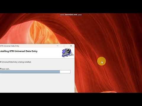 Instructions for installing the Universal software, specifically the Krung Thai Bank software.