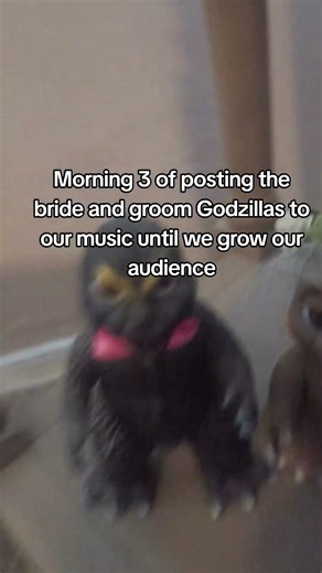 Baby Godzilla is the bride?? #godzilla #newmusic #music #independent #independentmusic #indierock