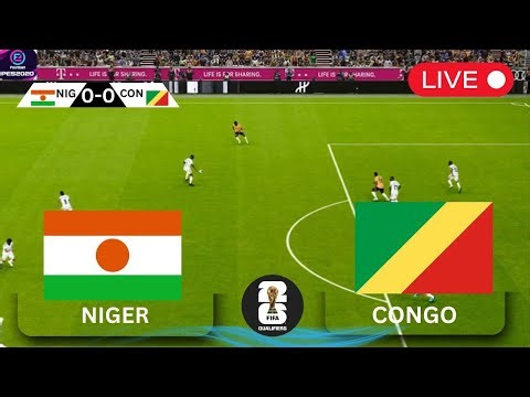 🔴LIVE: Niger vs Congo Republic | CAF World Cup Qualifiers 25/26 | PES21 Full Match Gameplay