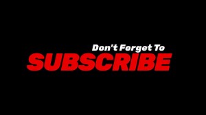 Download Don't forget to subscribe text animation on black background with glitch effect. for free