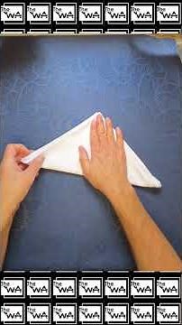 Napkin Folding Video - Bird of Paradise Napkin Fold. Waiter Training. Fine Dining