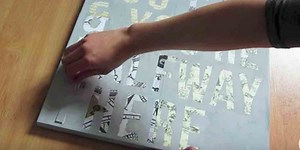 Cool DIY Canvas Letter Art